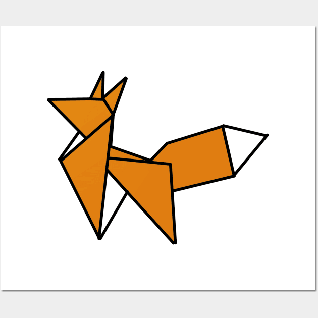 Origami Fox Wall Art by Numerica